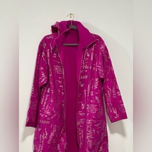 Women's Pink Hooded Jacket